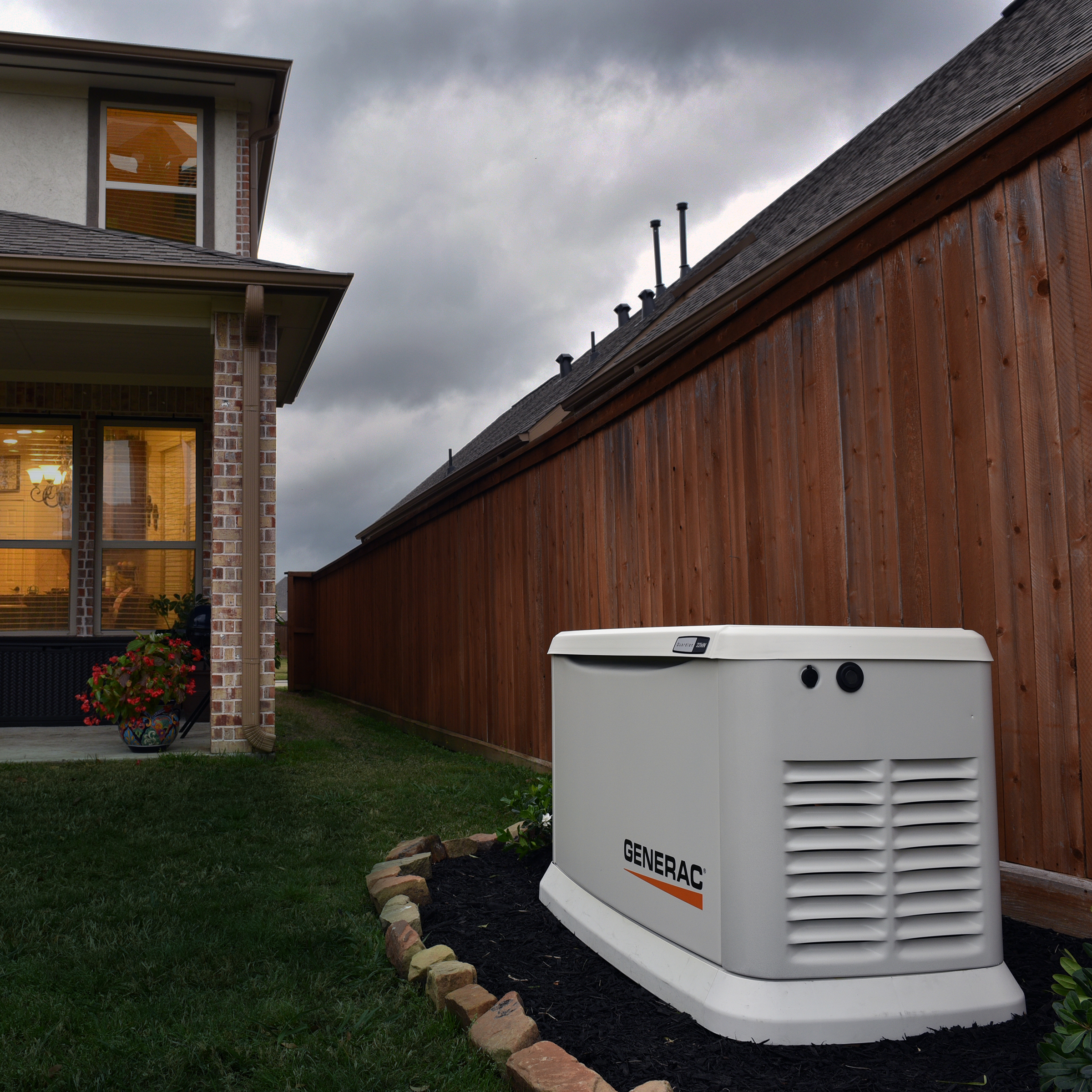 Generac generator installed at home