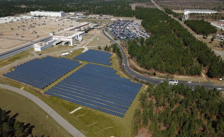 large solar array