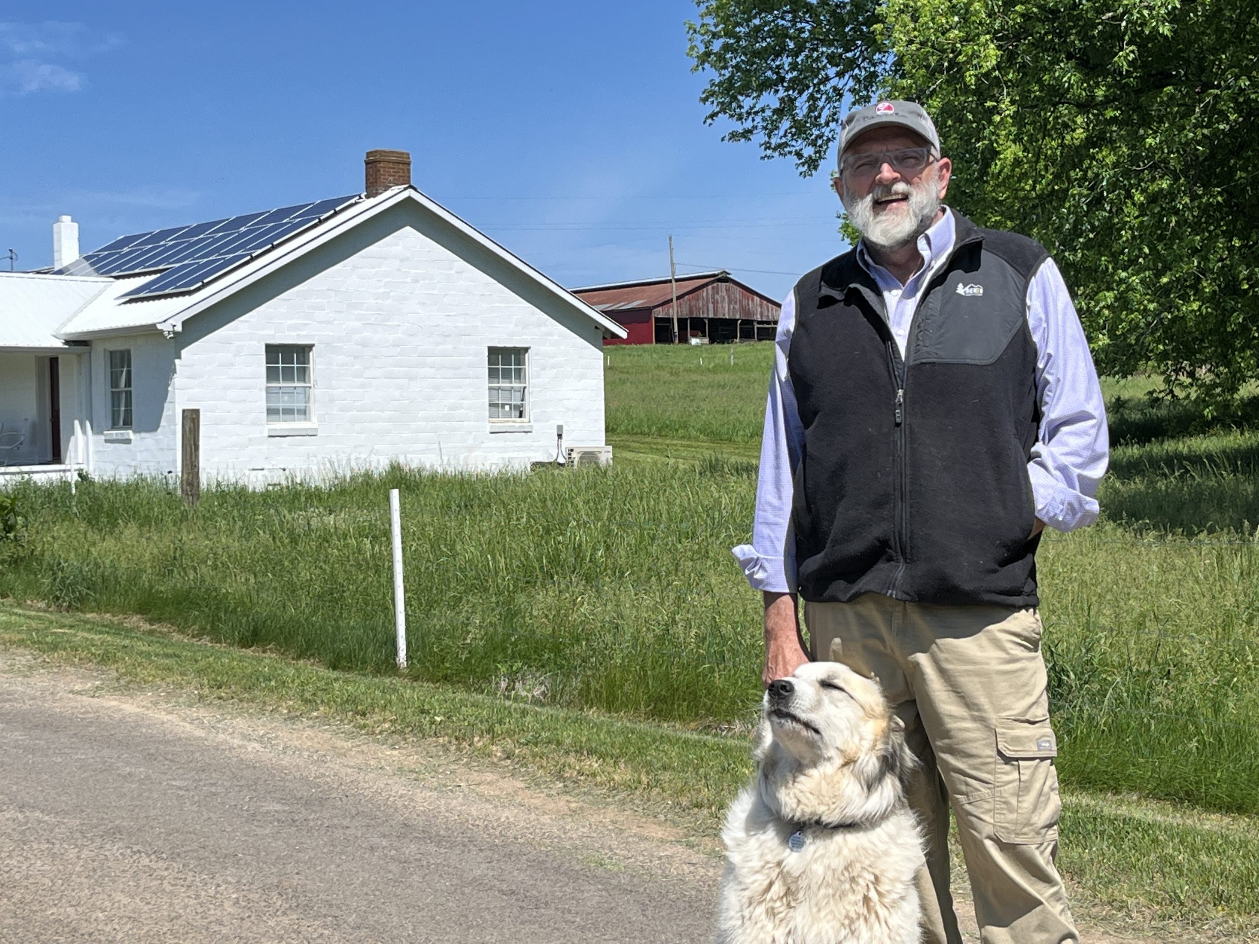 solar panels on farm store roof