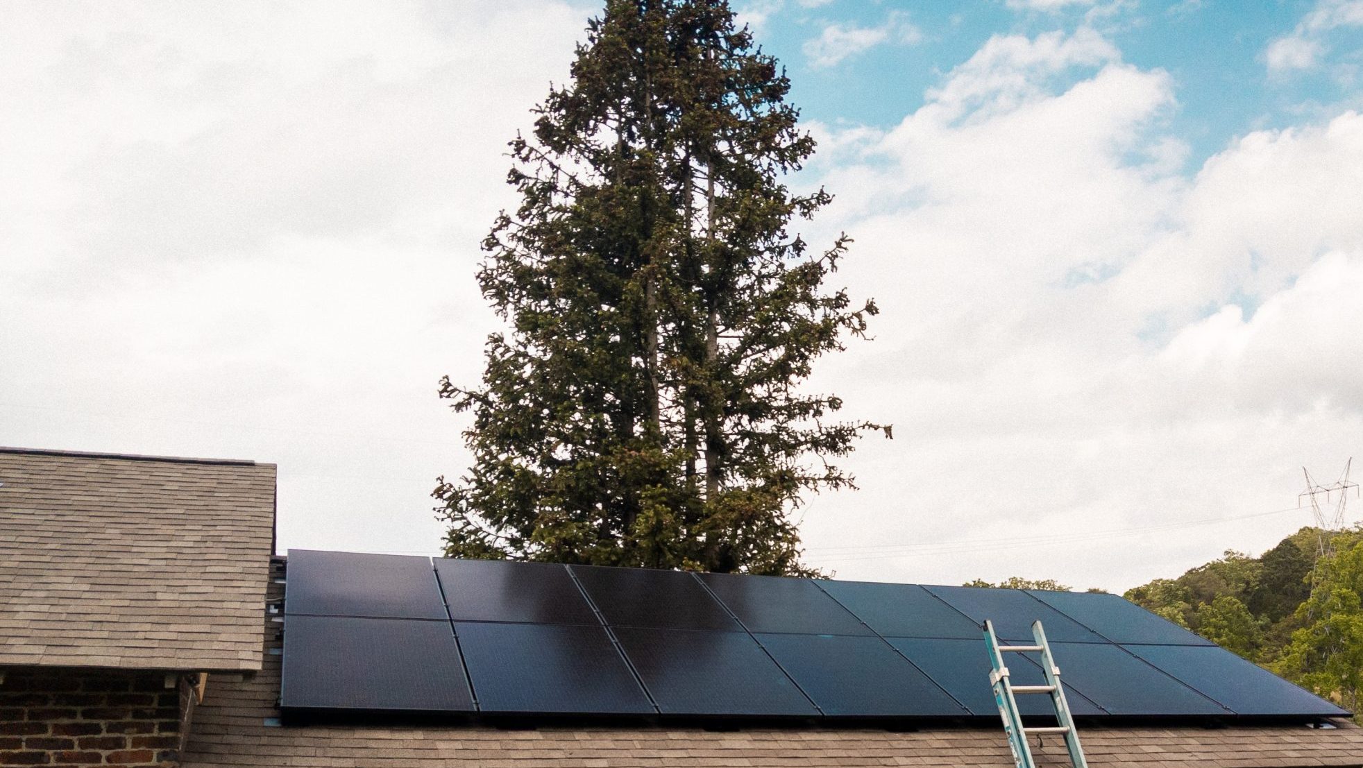 solar panels on rooftop
