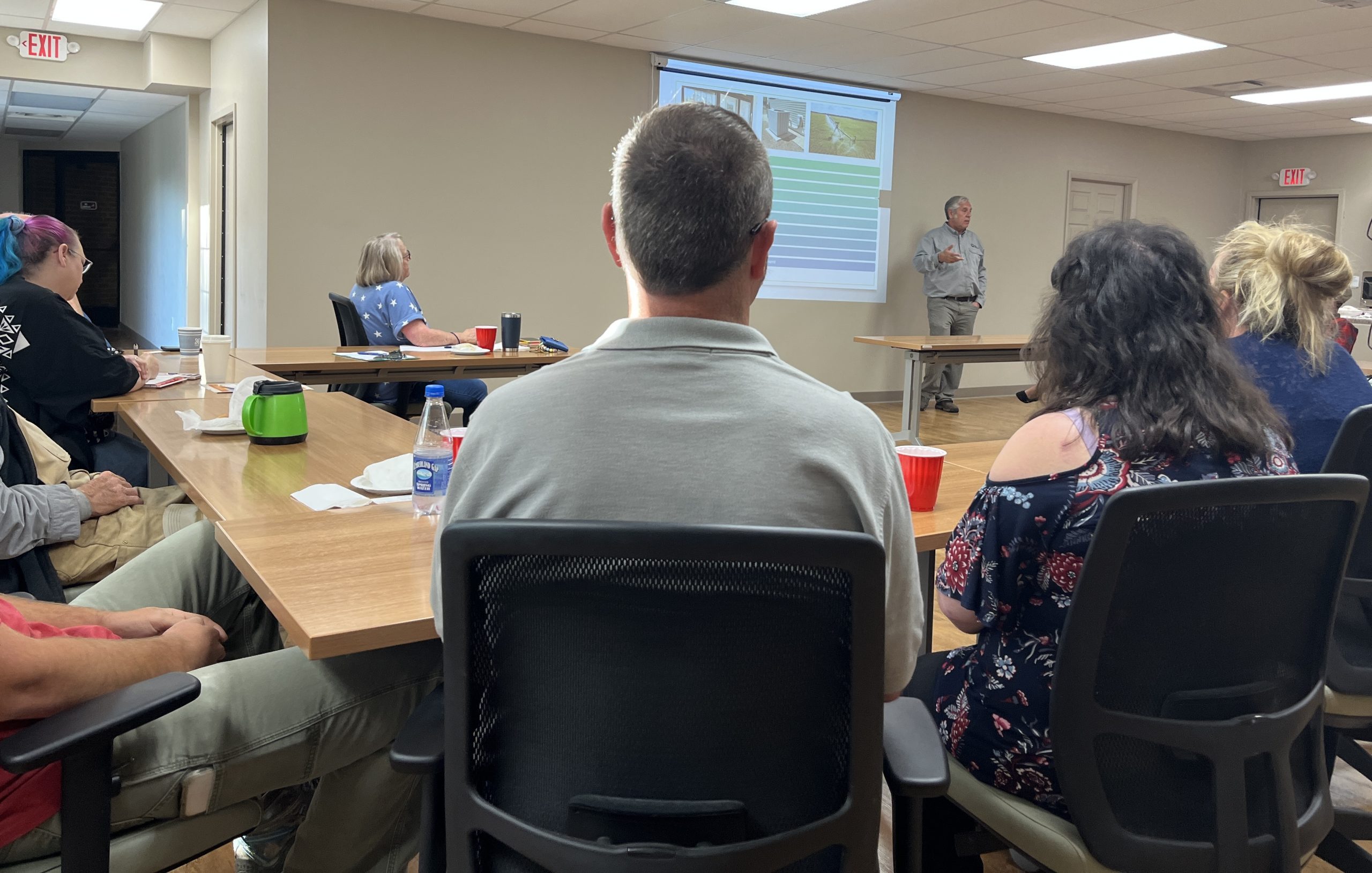 Solar Allinace VP Harvey Abouelata teaches grant workshop.