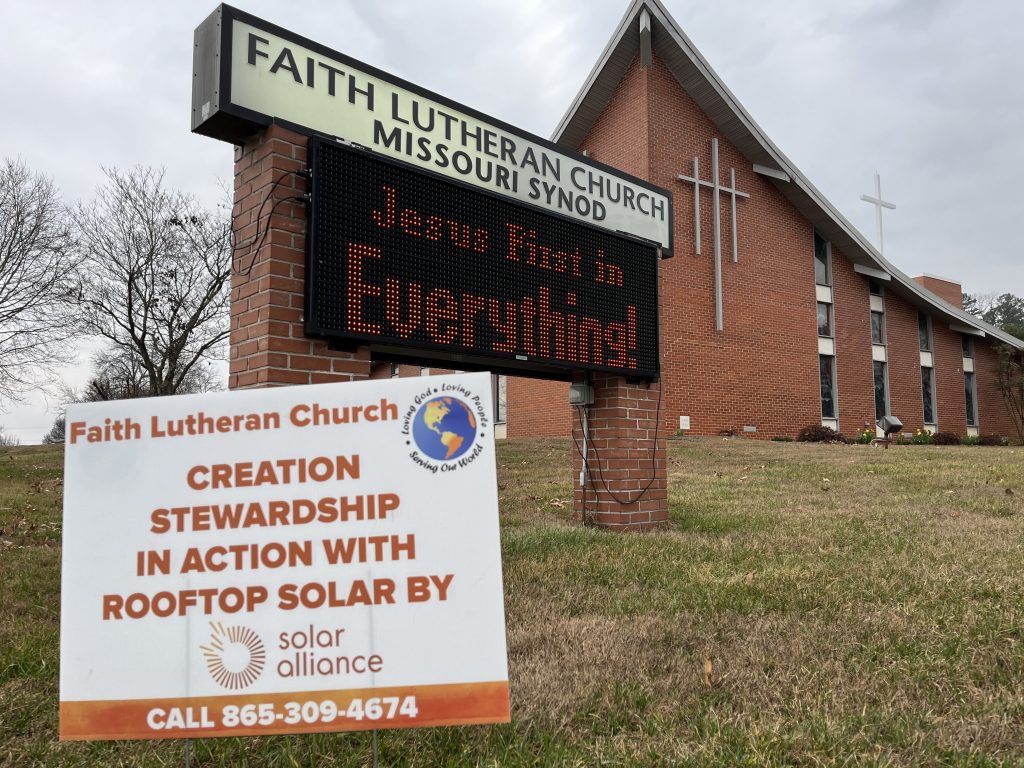Church adding solar for creation stewardship.