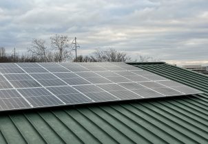 Rooftop solar on metal roof