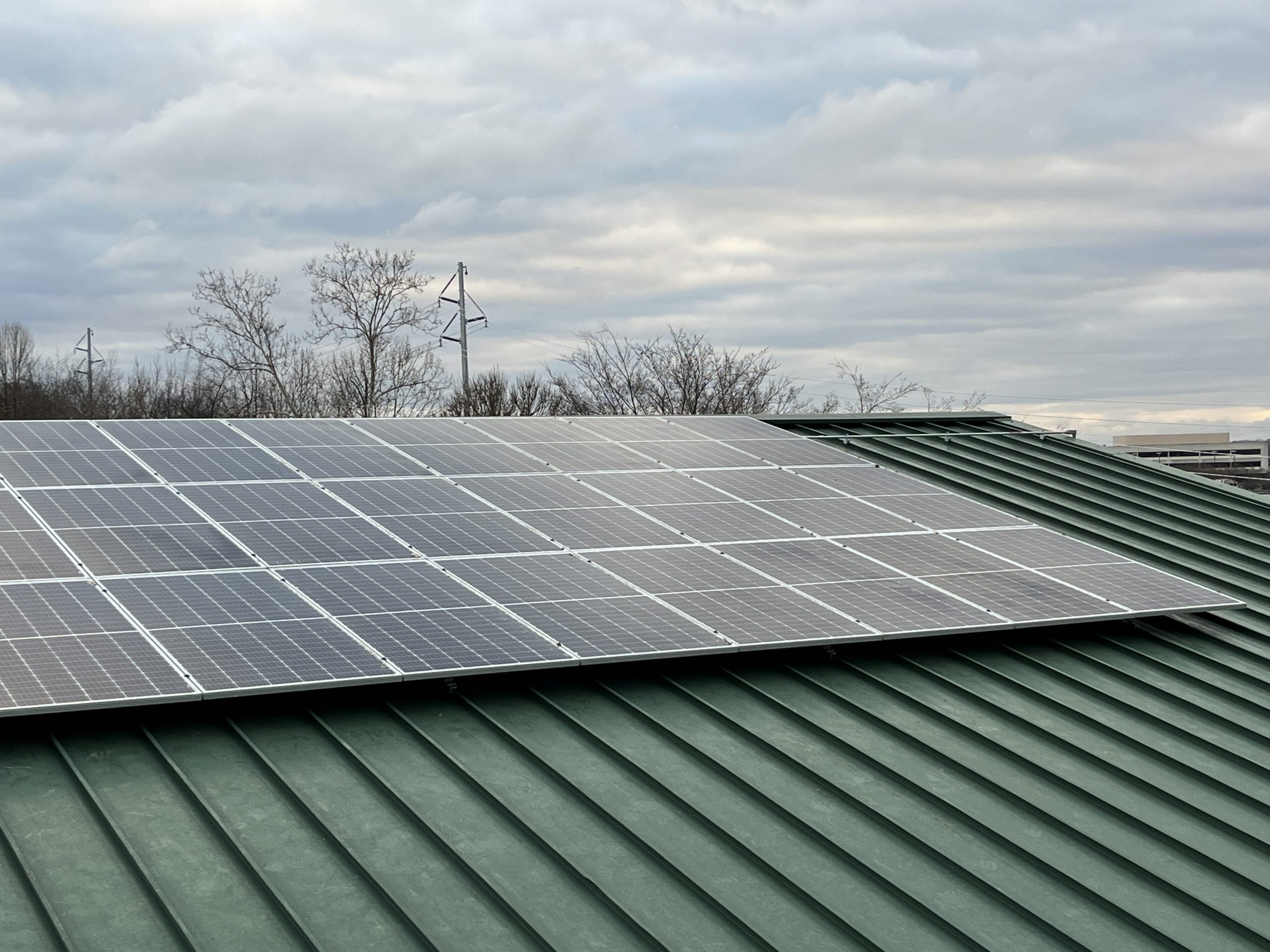 Rooftop solar on metal roof