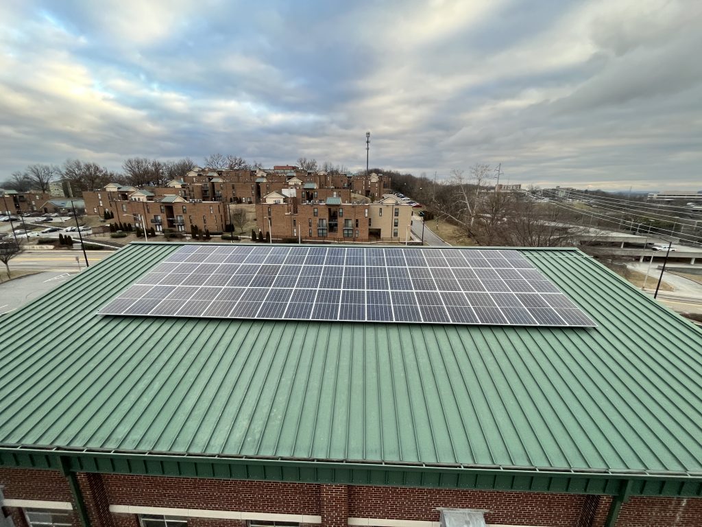 Rooftop solar in downtown Knoxville