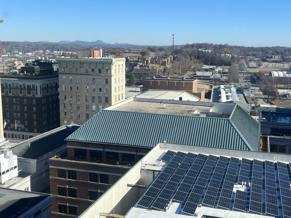 rooftop solar on parapet roof