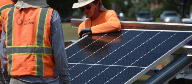 solar construction workers