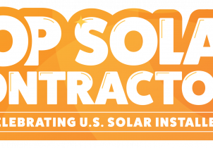 graphic showing top solar contractors