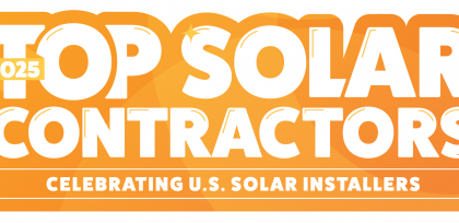 graphic showing top solar contractors